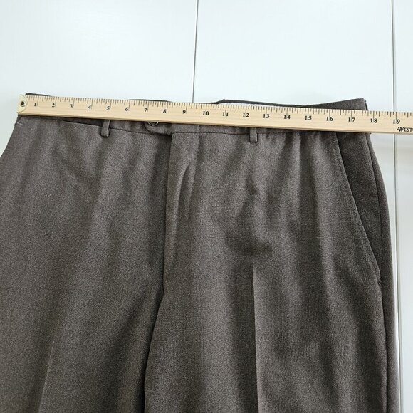 Ermenegildo Zegna Suit Blazer Trousers Men 56R  Soft Line Olive Wool Spain FLAW - Picture 11 of 16